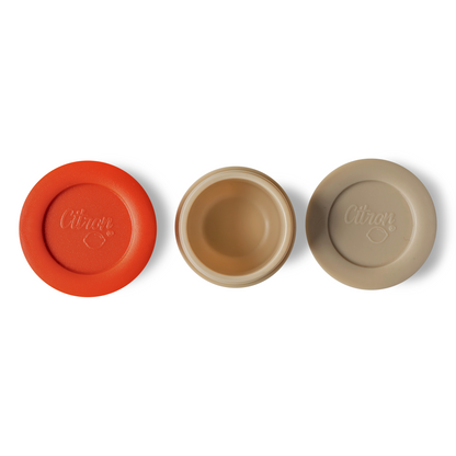 Citron-Mini Sauce Containers-Brick/Beige