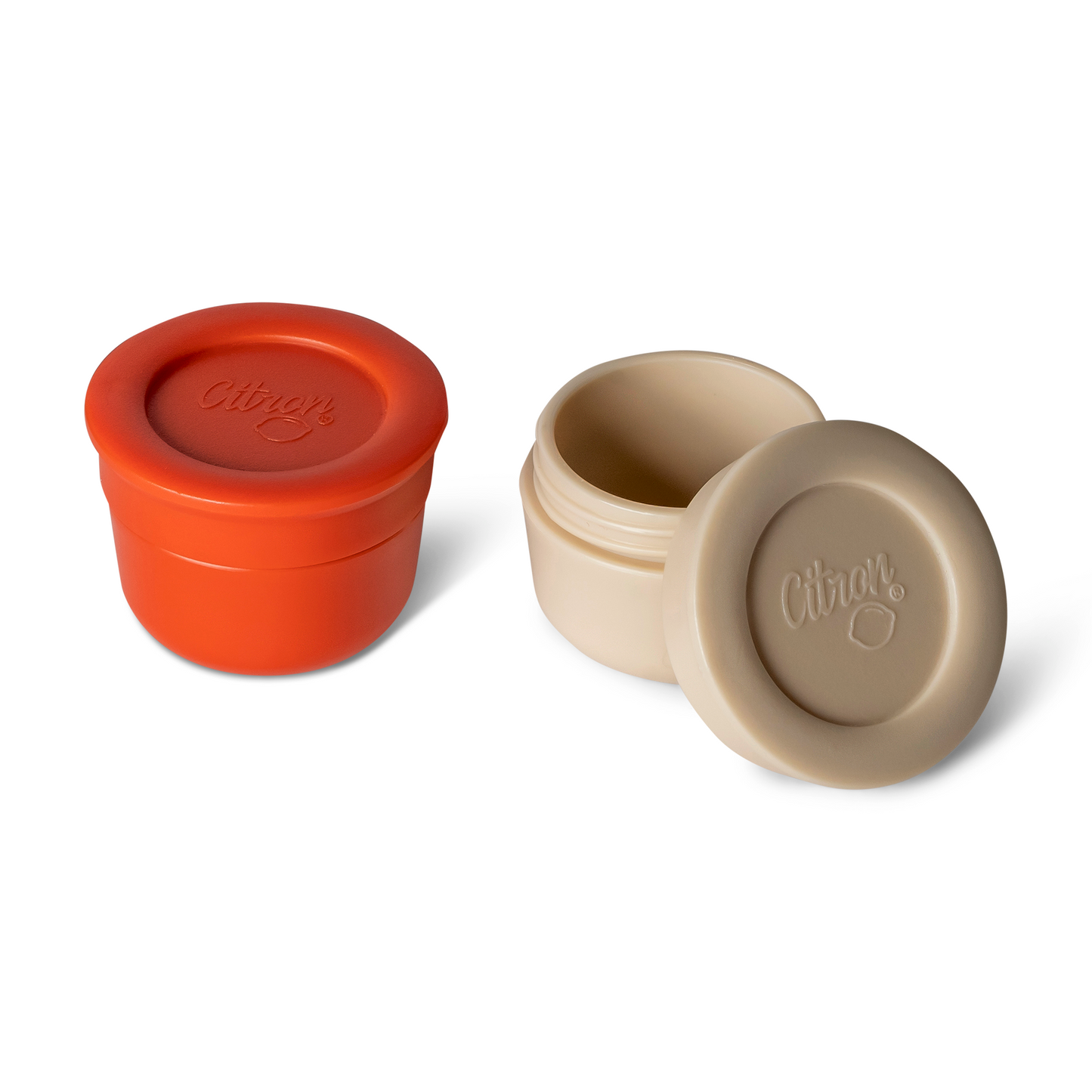 Citron-Mini Sauce Containers-Brick/Beige