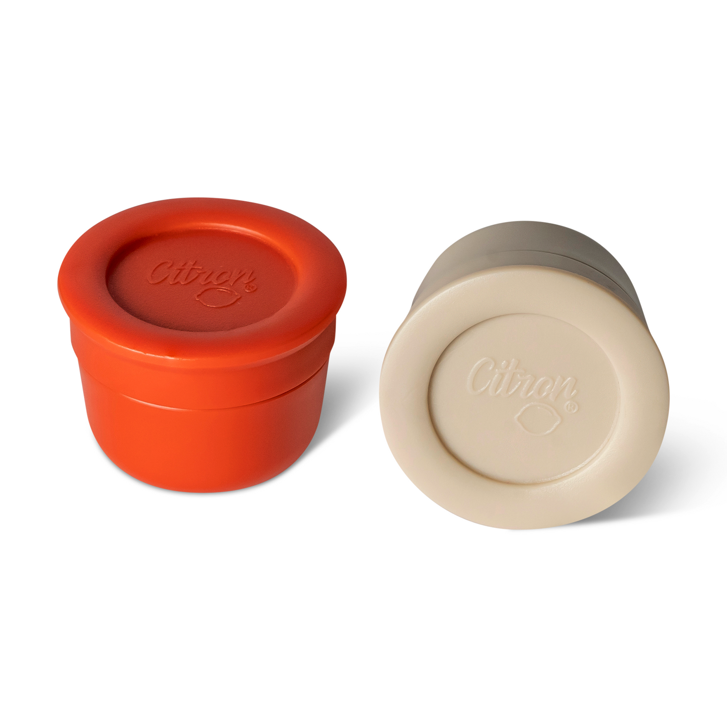 Citron-Mini Sauce Containers-Brick/Beige