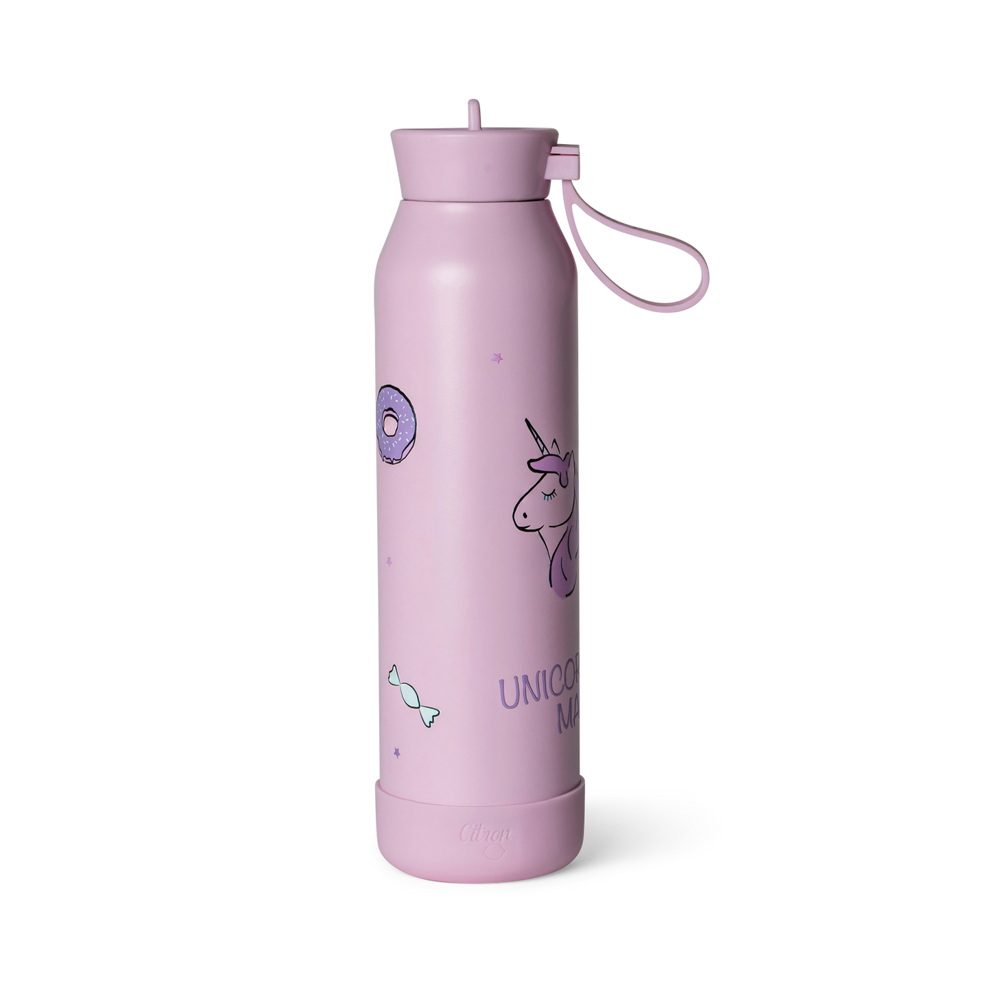 Citron-Stainless Steel Water Bottle 500ml-Stormy Unicorn