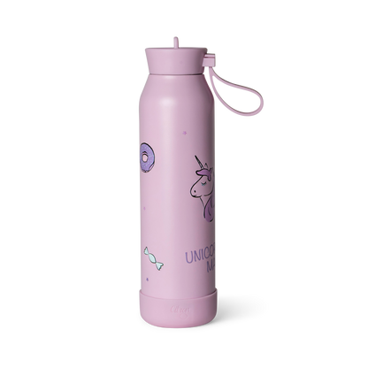 Citron-Stainless Steel Water Bottle 500ml-Stormy Unicorn