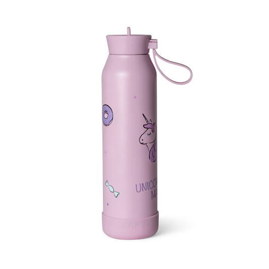 Citron-Stainless Steel Water Bottle 500ml-Stormy Unicorn