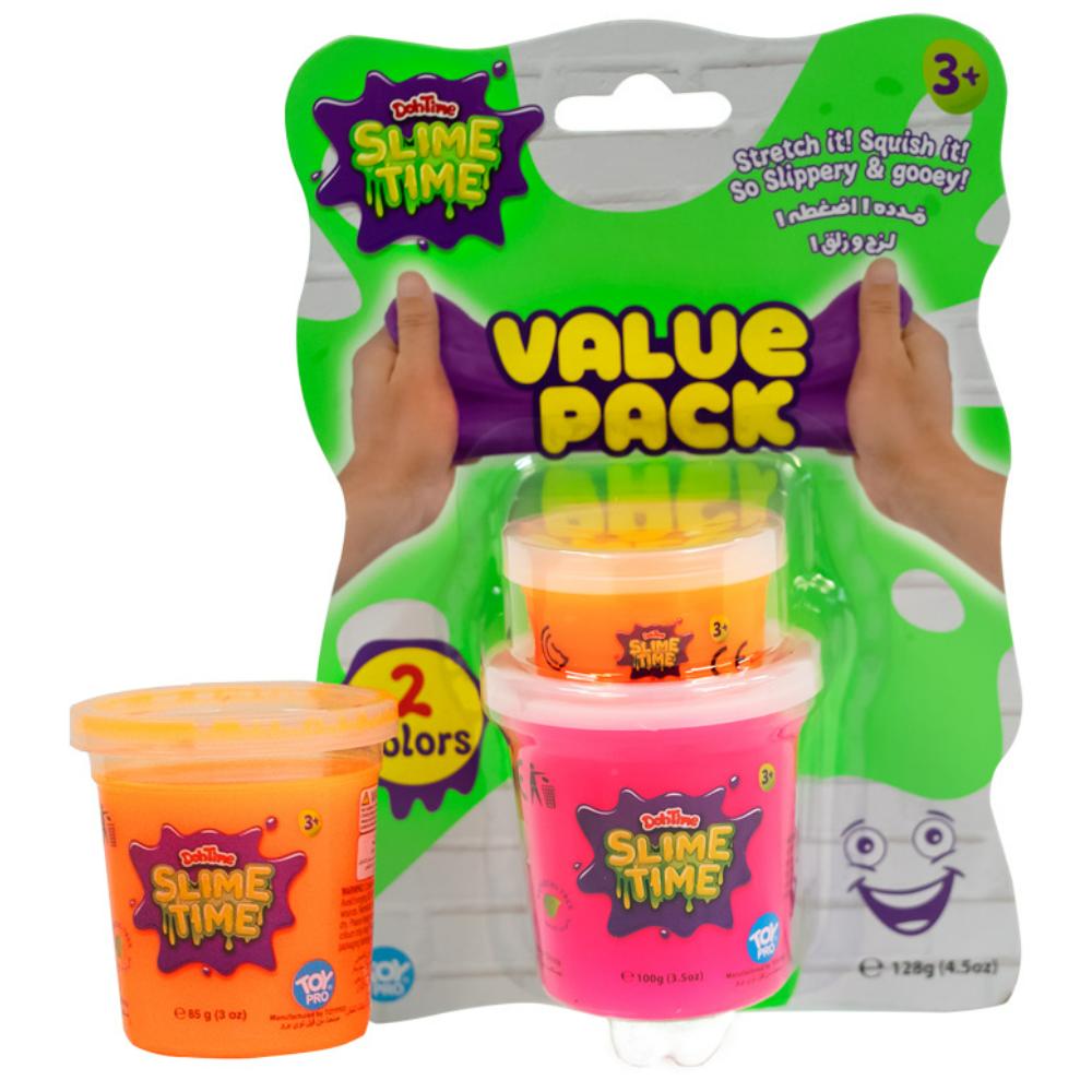 DohTime Value Pack Slime Can - 2 Pieces