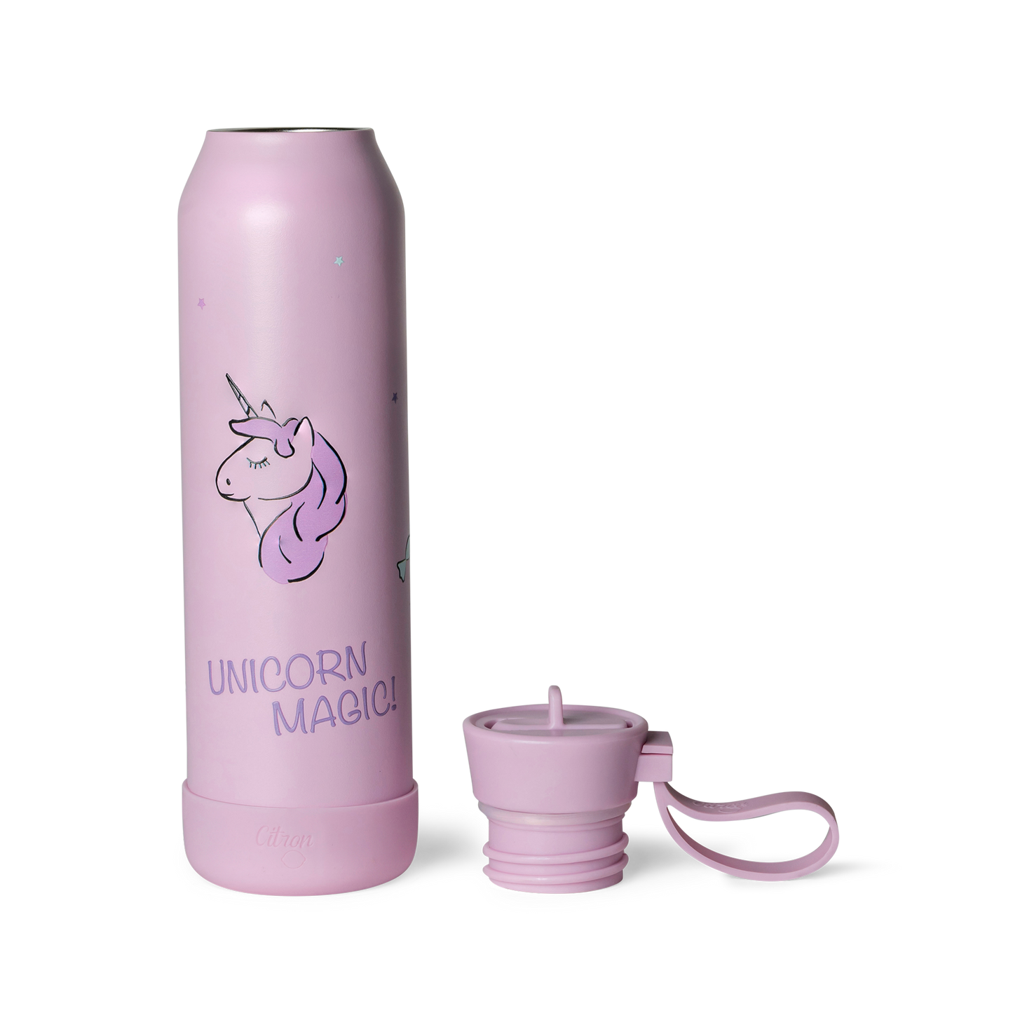 Citron-Stainless Steel Water Bottle 500ml-Stormy Unicorn