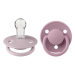 Bibs -De Lux 2 Pack Silicone Onesize- Dusky Lilac/Heather
