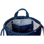 Drawstring Wet Bag - Blue Dino