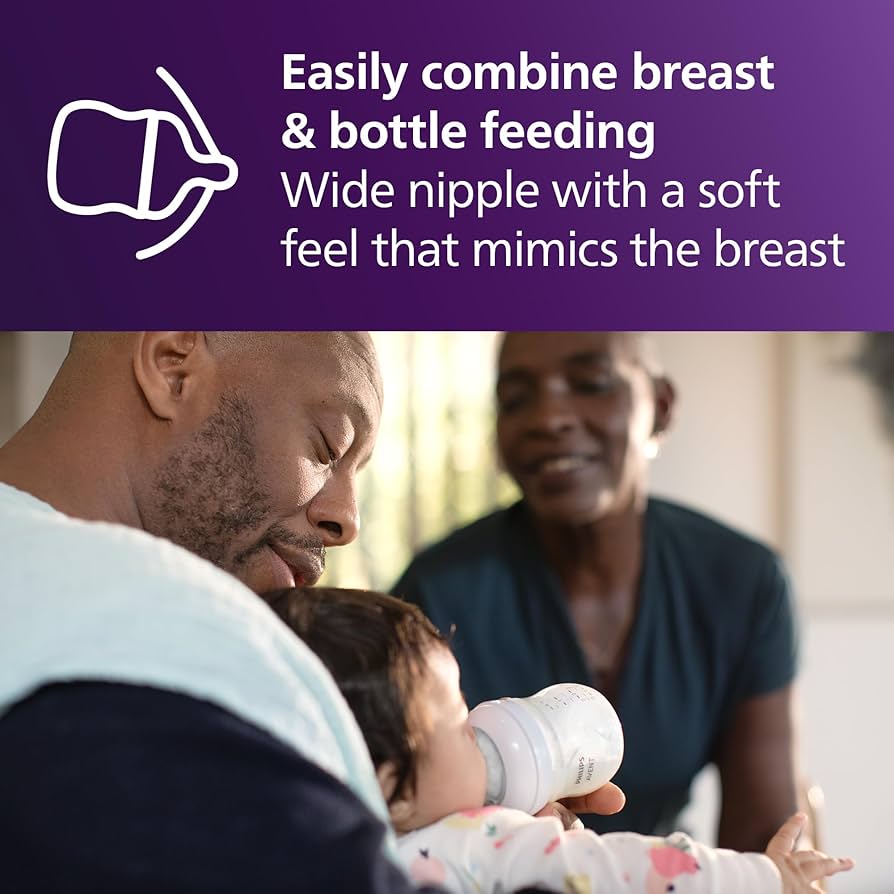 Philips Avent Natural Response Baby Bottle 260ml | Flow 3 Nipple, BPA-Free