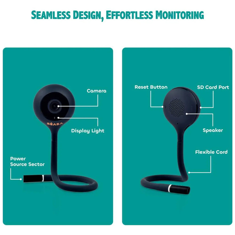 BÉABA Video Zen Connect Baby Monitor - Night Blue