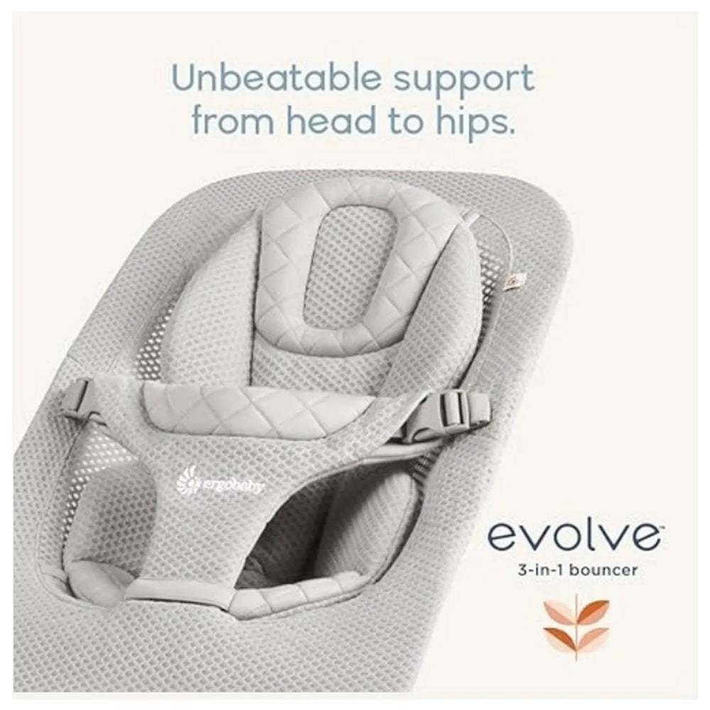 Ergobaby Evolve 3-in-1 Multi Position Baby Mesh Bouncer - Sage Green