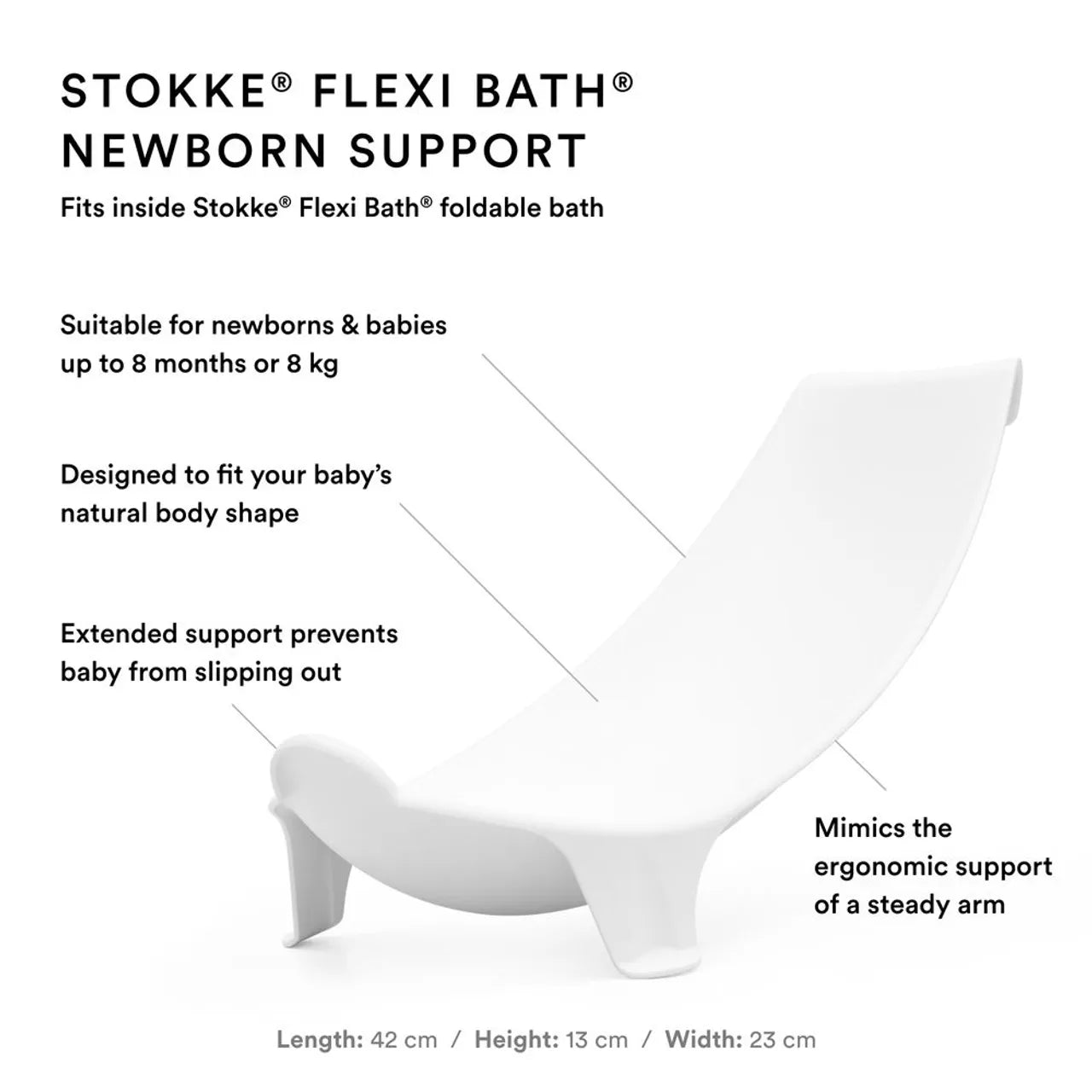 Stokke - Flexi Bath Tub With Newborn Support & Stand Set