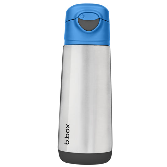 500ml insulated sport spout bottle - blue slate