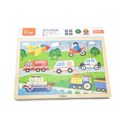 Vehicles Puzzle 24Pcs - Viga