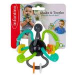 Infantino Shake & Teethe Flexible Rattle Ball – Baby Teether & Sensory Toy