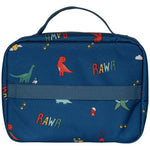 Citron Insulated Square Lunch Bag - Blue Dino