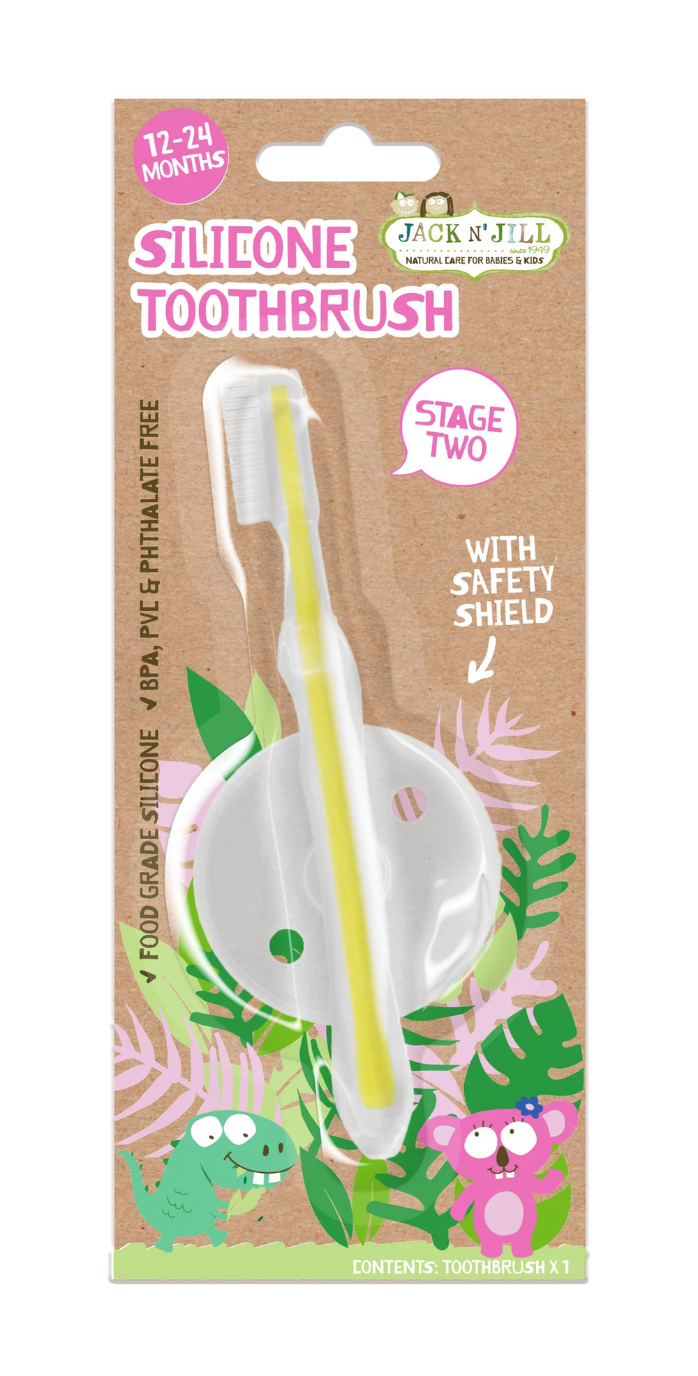 Jack N' Jill Silicone Toothbrush "Stage 2"