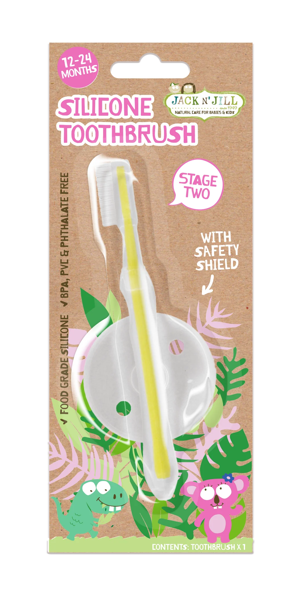 Jack N' Jill Silicone Toothbrush "Stage 2"
