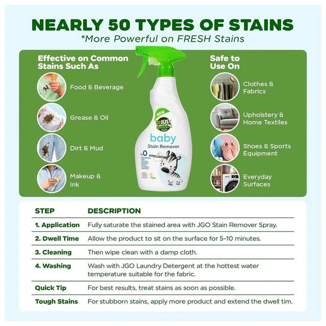 Just Green Organic - Baby Stain Remover - 500 ml