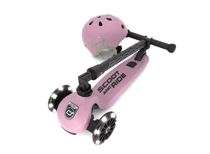 Scoot&Ride Highwaykick 3 LED Rose