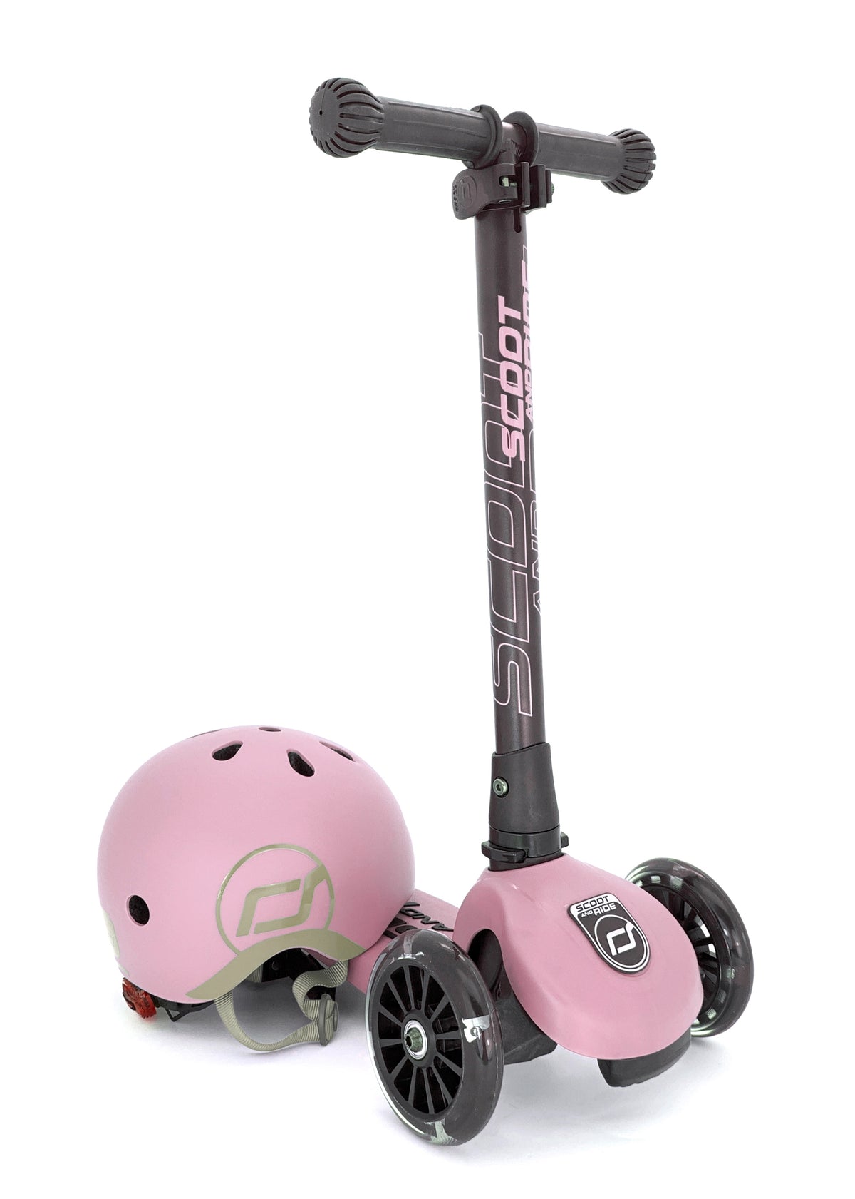 Patinete Infantil Scoot & Ride Highwaykick 3S - Ajustable (96-130 Cm), Ruedas LED, Plegable, Para Niños A Partir De 3 Años