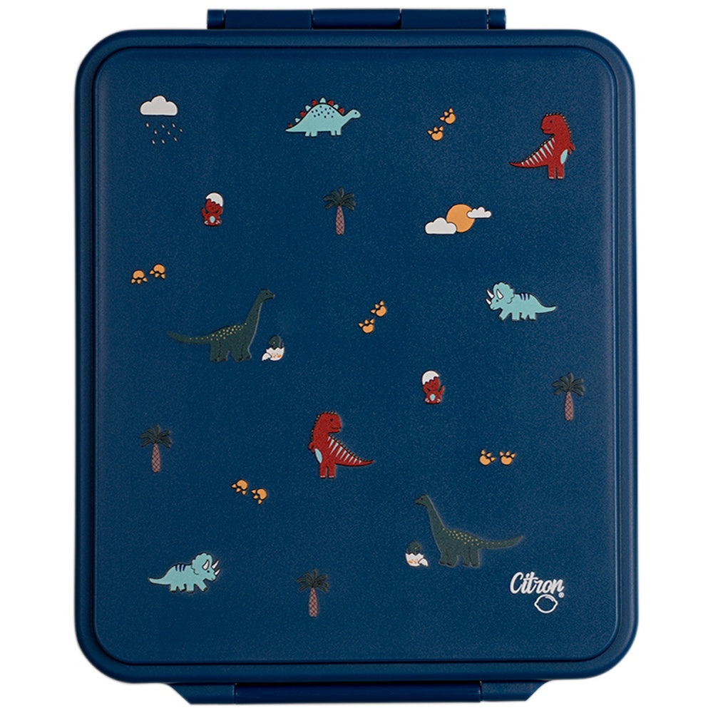 Citron Grand Lunchbox with Insulated Food Jar – Blue Dino