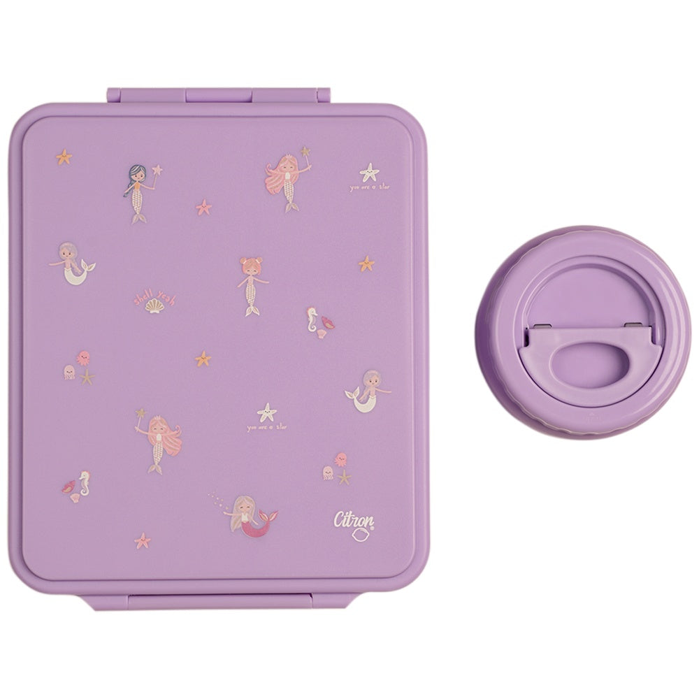 Citron Grand Lunchbox with Insulated Food Jar – Mermaid