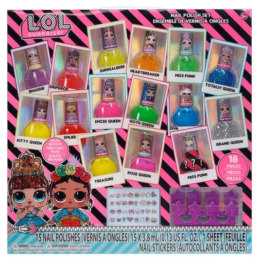 LOL Surprise Girl Peel-Off Nail Polish Activity Set for Girls