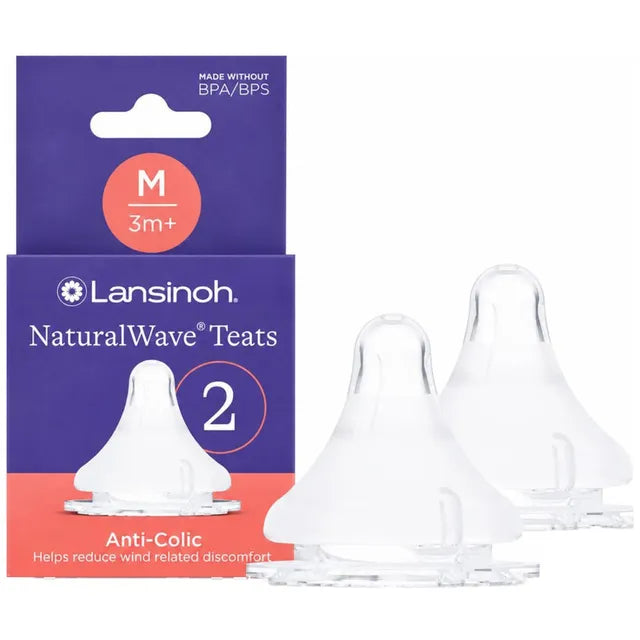 Lansinoh Naturalwavetm Medium Flow Teats - Pack of 2