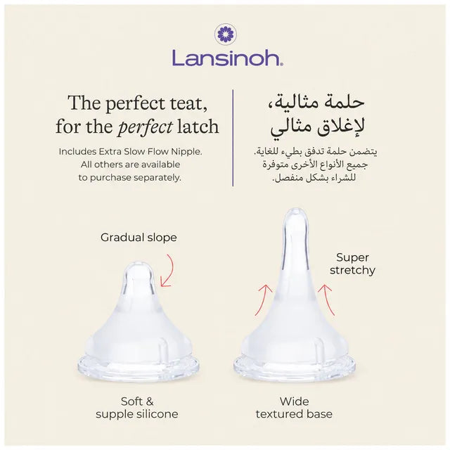 Lansinoh Naturalwavetm Medium Flow Teats - Pack of 2