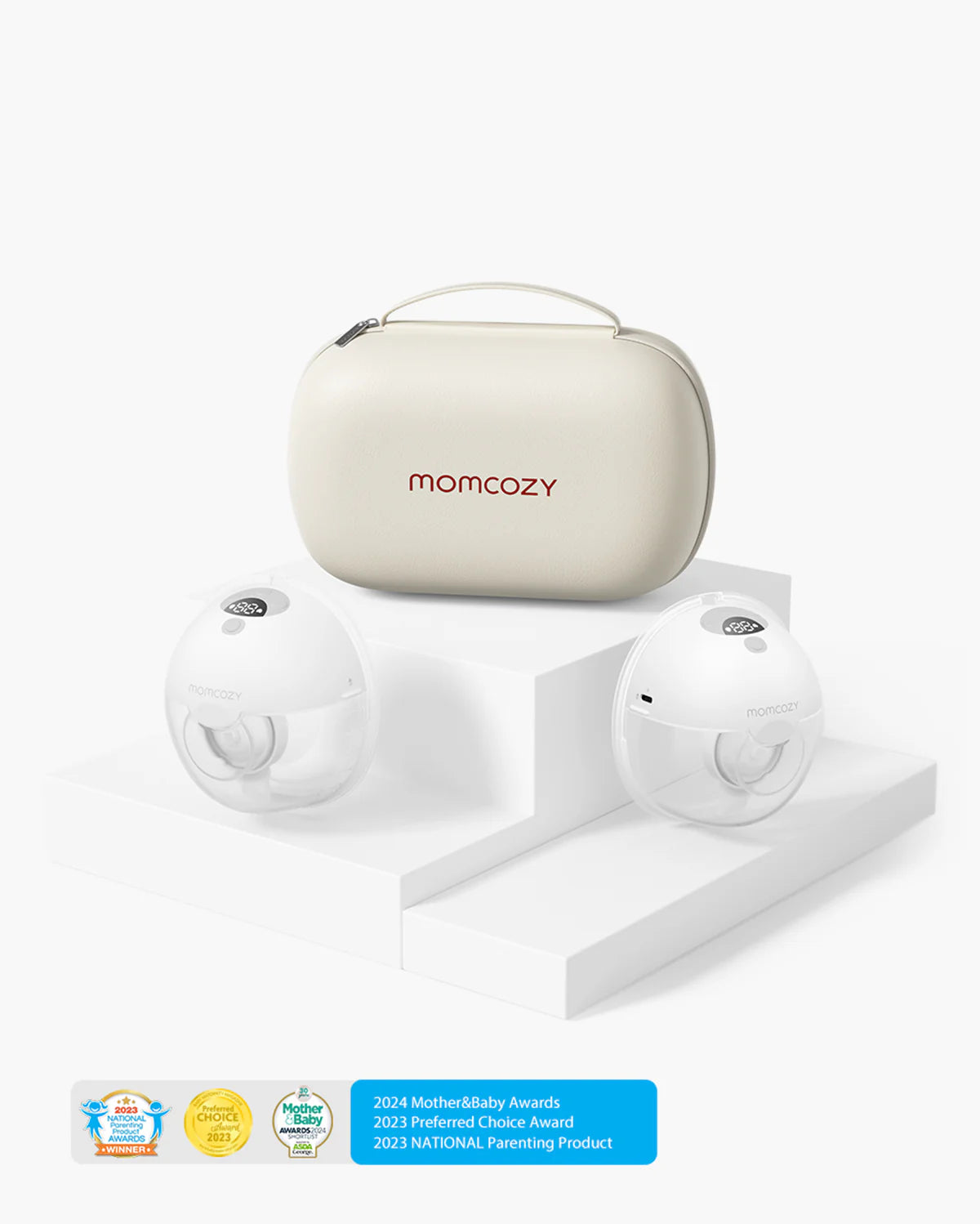 MomCozy - M5 Double Electric Wearable Breast Pump-Grey