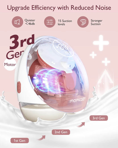 Momcozy-Mobile Flow™ Hands-Free Breast Pump Double | M9