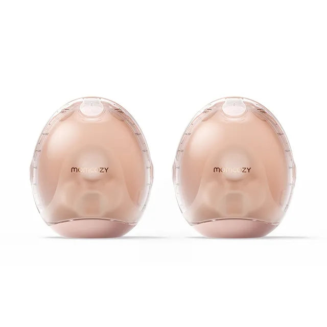 Pair of Momcozy Air 1 Gold wearable breast pumps