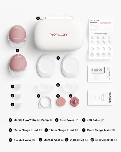 Momcozy-Mobile Flow™ Hands-Free Breast Pump Double | M9