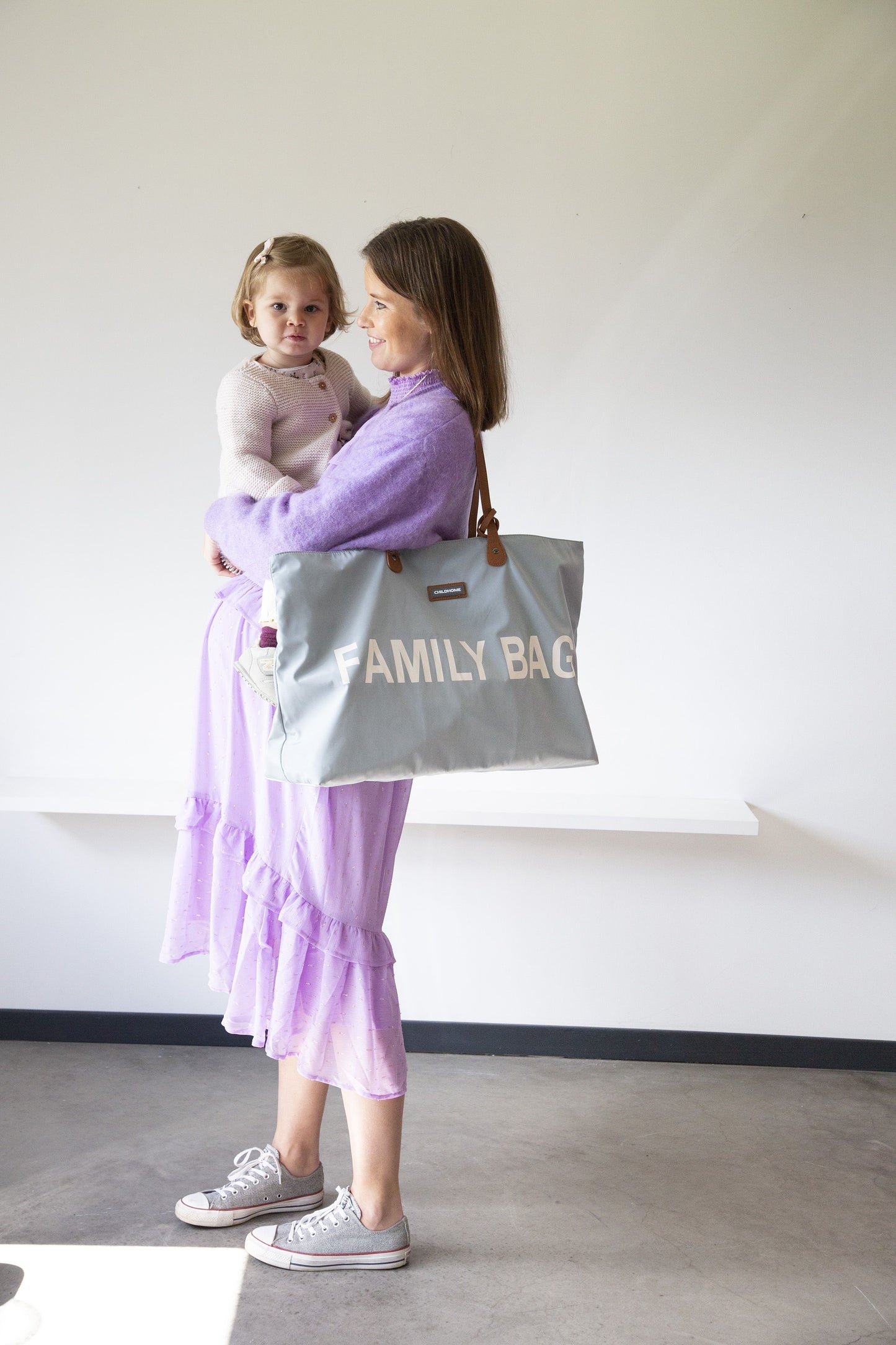 Childhome Family Bag Grey/Off White