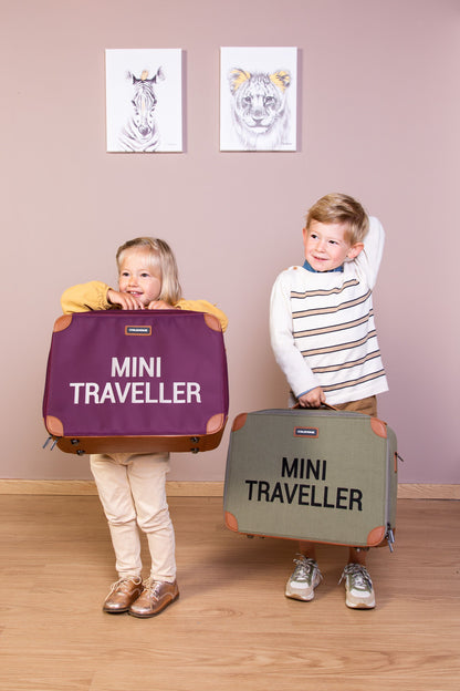 Childhome - Mini Traveller Kids Suitcase - Kaki Canvas