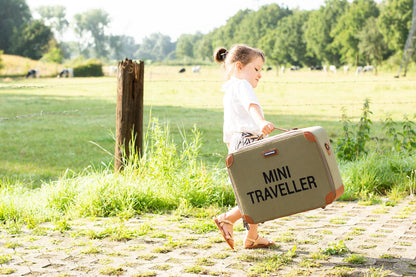 Childhome - Mini Traveller Kids Suitcase - Kaki Canvas