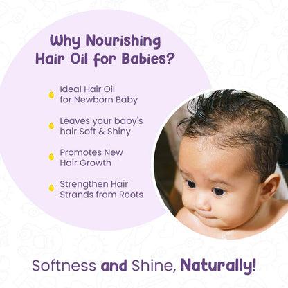 Nourishing Baby Hair Oil - Enriched with Saffron & Almond