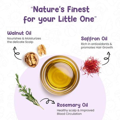 Nourishing Baby Hair Oil - Enriched with Saffron & Almond