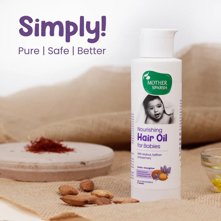 Nourishing Baby Hair Oil - Enriched with Saffron & Almond