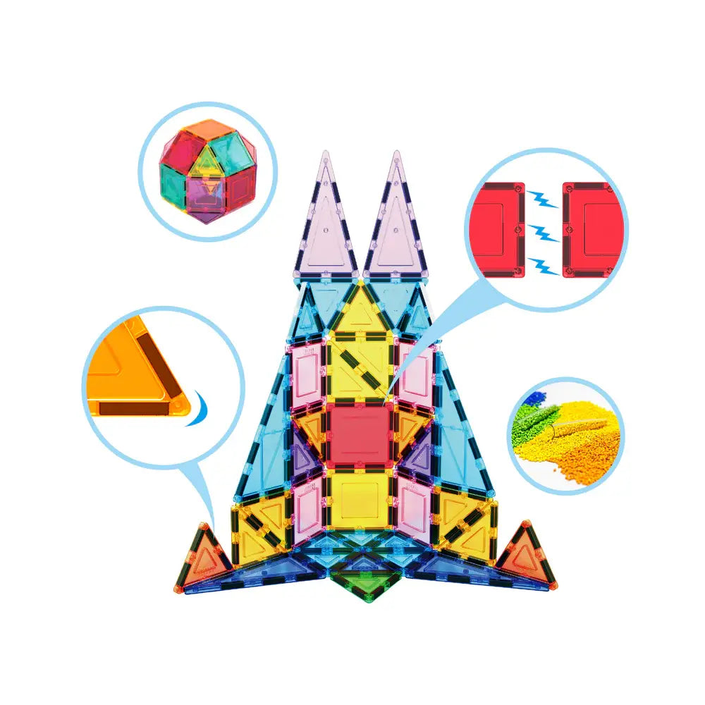مجموعة مكعبات مغناطيسية ثلاثية الأبعاد 36 قطعة – بيكاسو تايلز