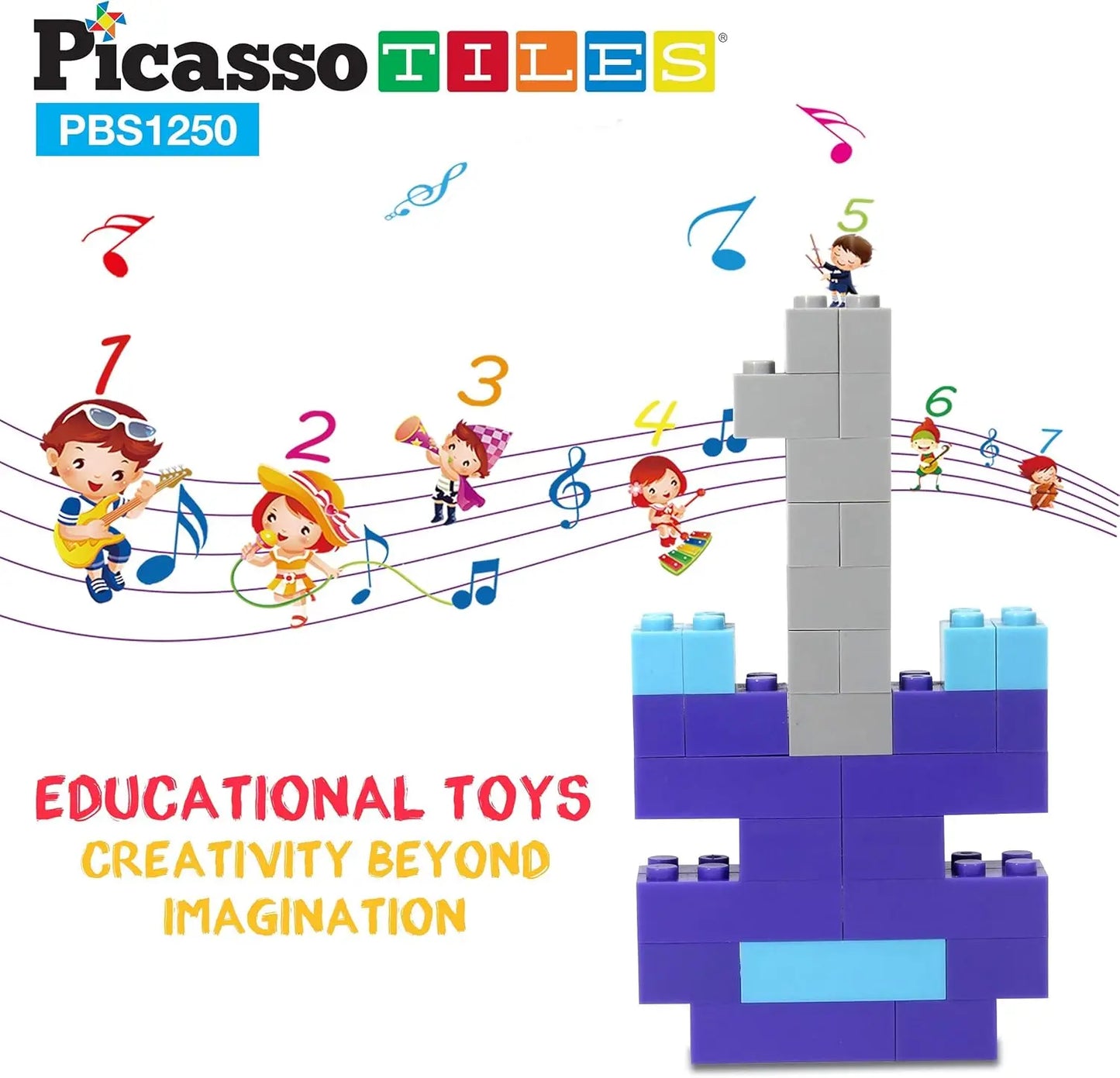 مجموعة مكعبات البناء العملاقة 1250 قطعة – بيكاسو تايلز