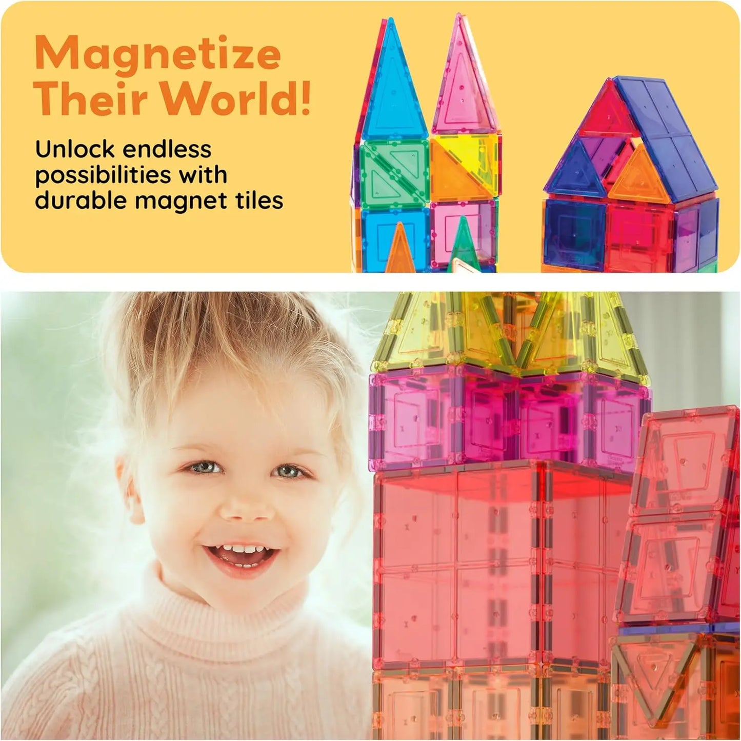 60 Piece Magnetic Building Set – PicassoTiles