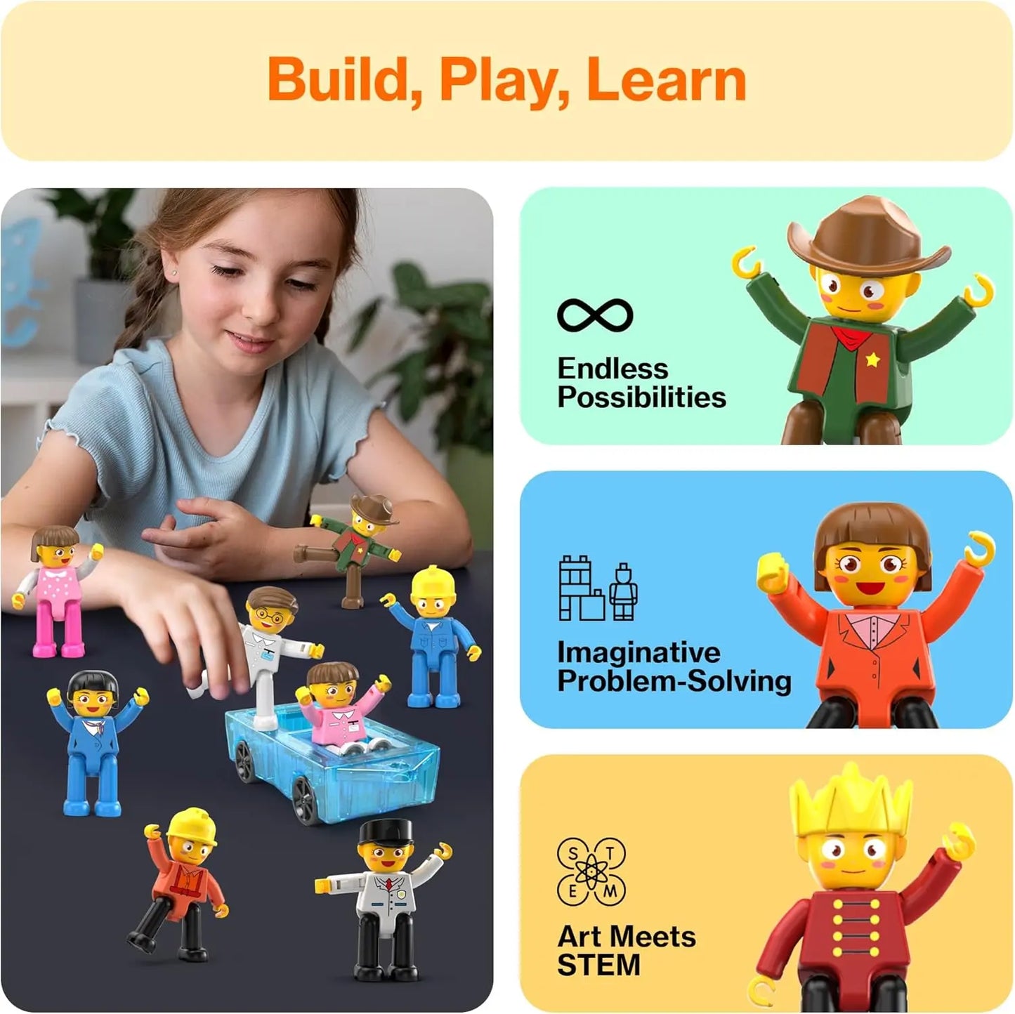 مجموعة شخصيات تركيب 16 شخصية – بيكاسو تايلز