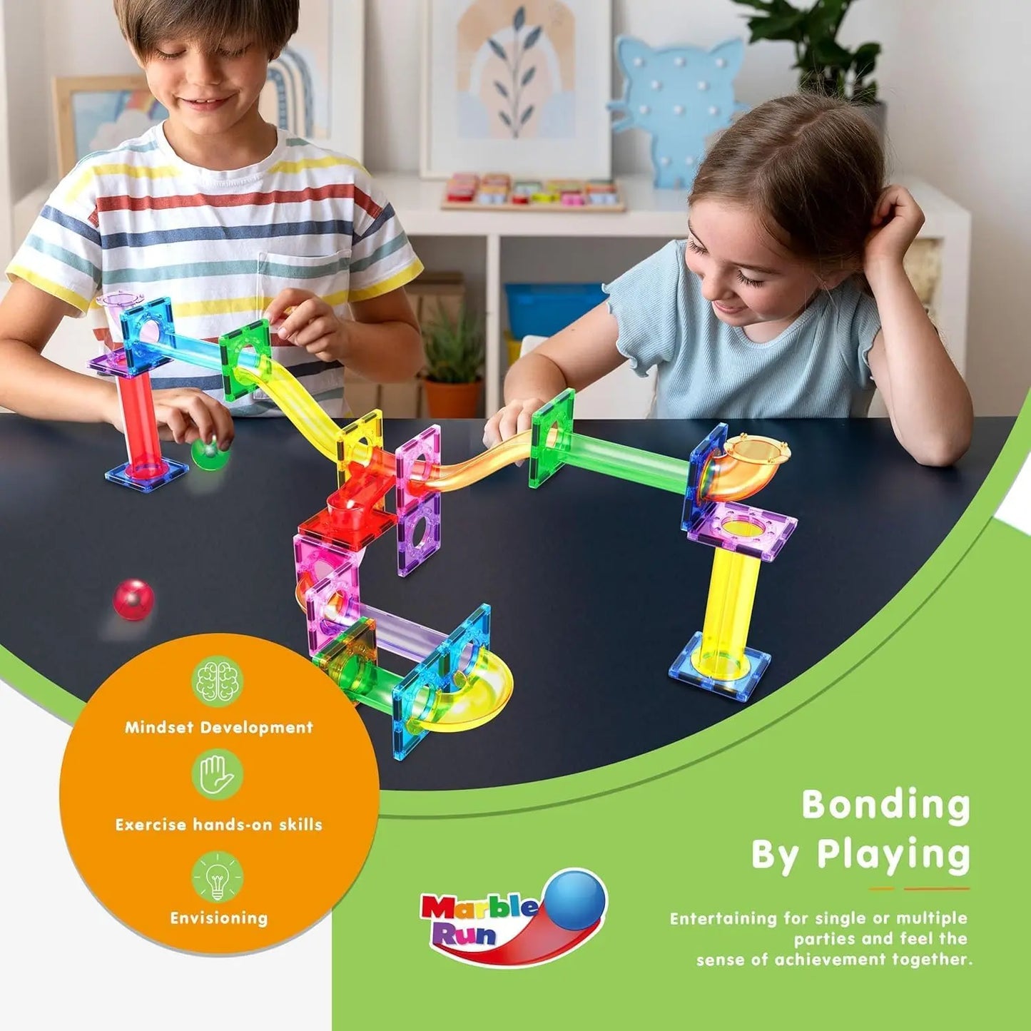 Magnetic Marble Run Set 40 pcs – PicassoTiles