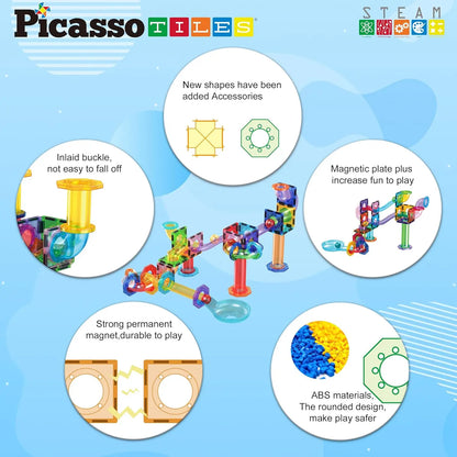 مجموعة مسار الكرات المغناطيسية 60 قطعة – بيكاسو تايلز