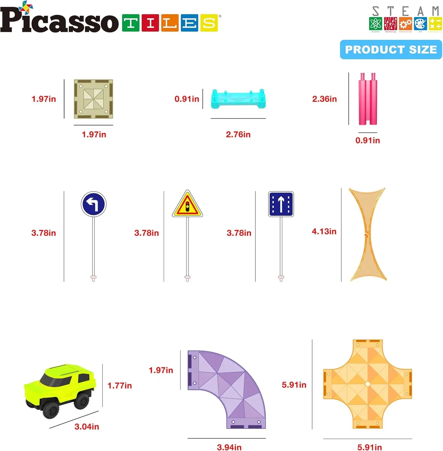 Magnetic Race Track Set 40 pcs – PicassoTiles