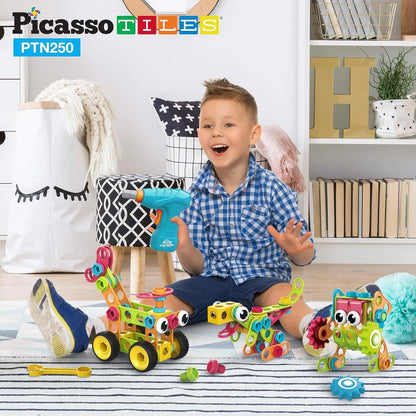 Engineering Construction Building Set 250 pcs – PicassoTiles