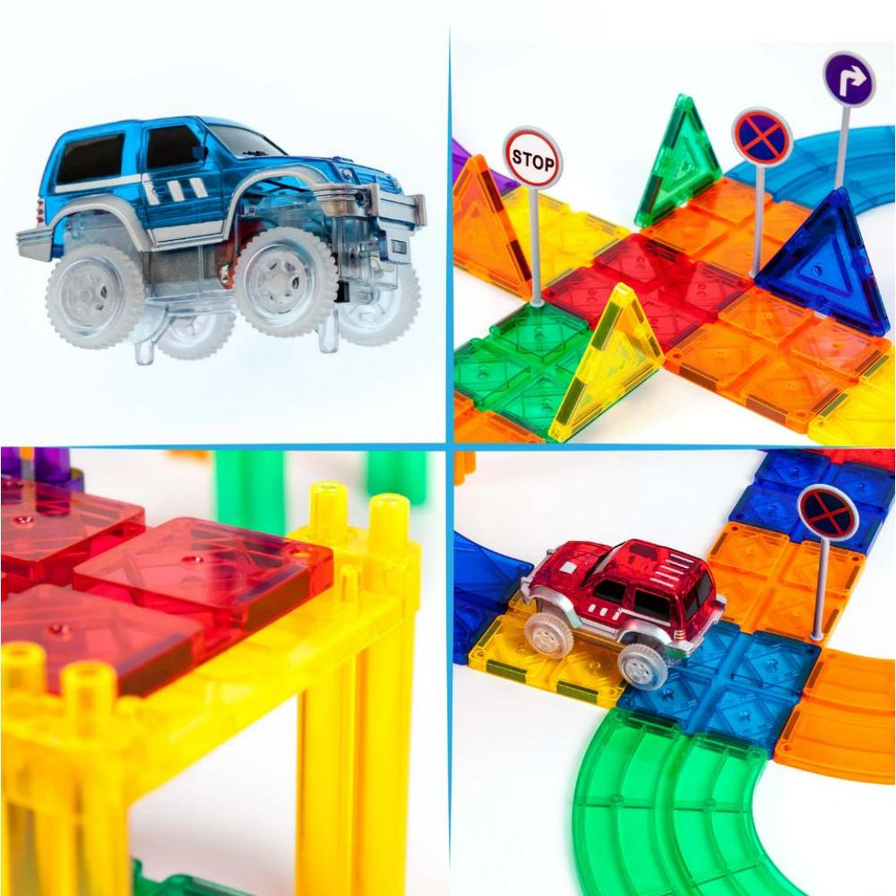 Picasso Tiles - Magnetic Race Track - 50 Pcs