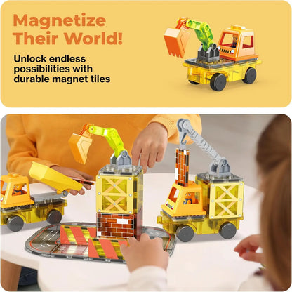 Magnetic Construction Truck Set 50 pcs – PicassoTiles