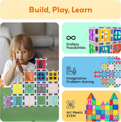 مجموعة نوافذ وأبواب مغناطيسية 40 قطعة – بيكاسو تايلز