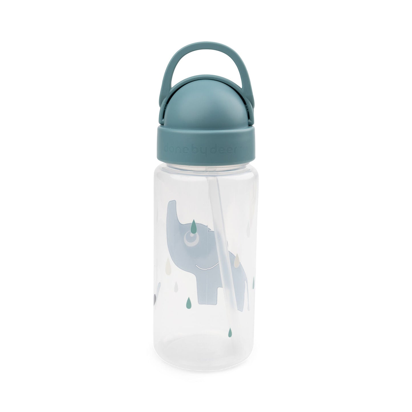 Done by Deer Straw bottle - Elphee - Blue - 350 ml